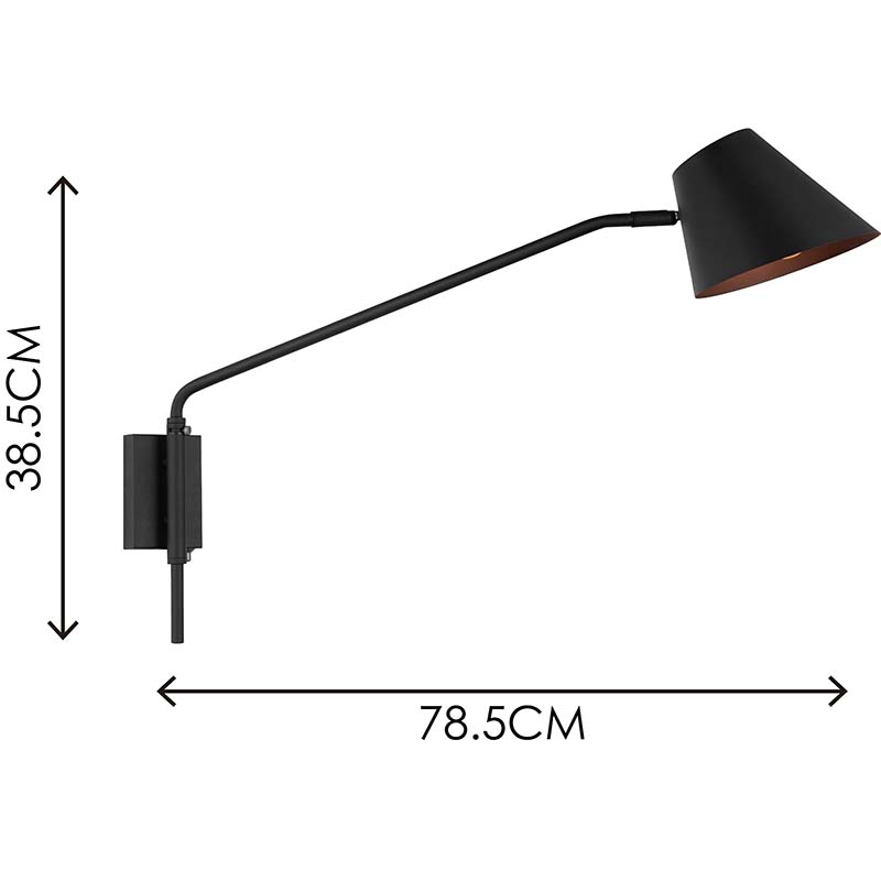 Elegant Nordic Authenic Design Wall Light Creative with Swing Arm Wall Lamps E27 Dim