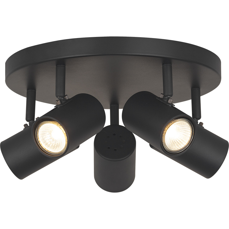 Nordic Modern Style Ceiling Lamp Simple Decorative Ceiling Spot Light 5lys Sandy Black GU10