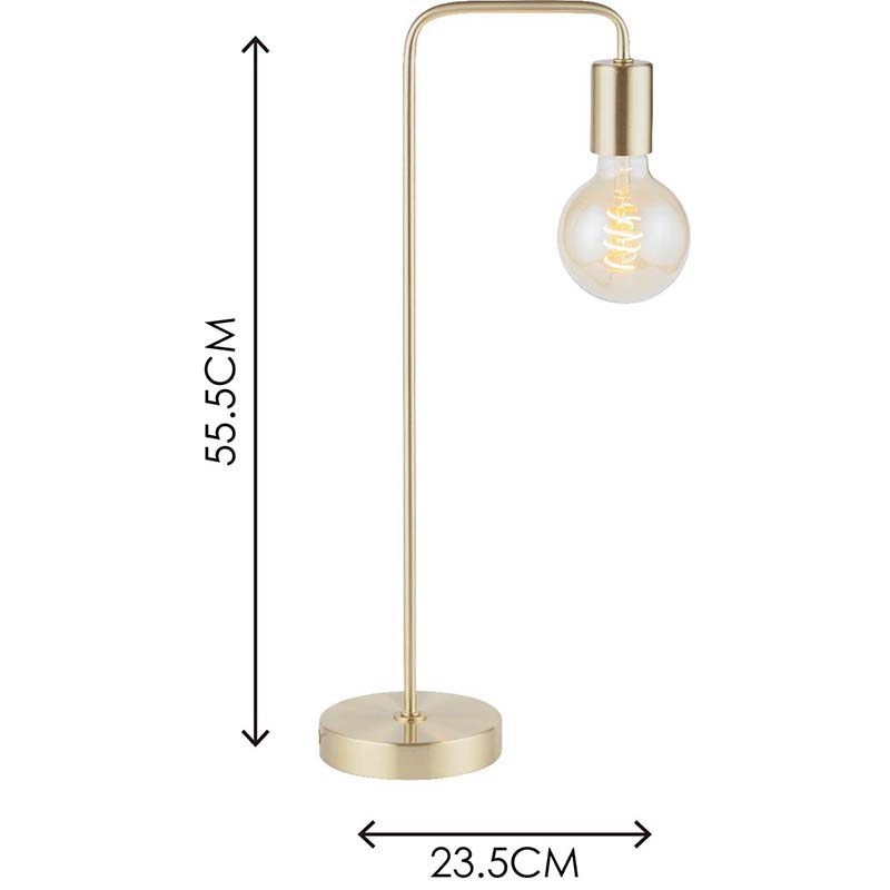 Simple Modern Authenic Design Desk Lamp Vintage Industrial Table Lamp Matt Brass E27