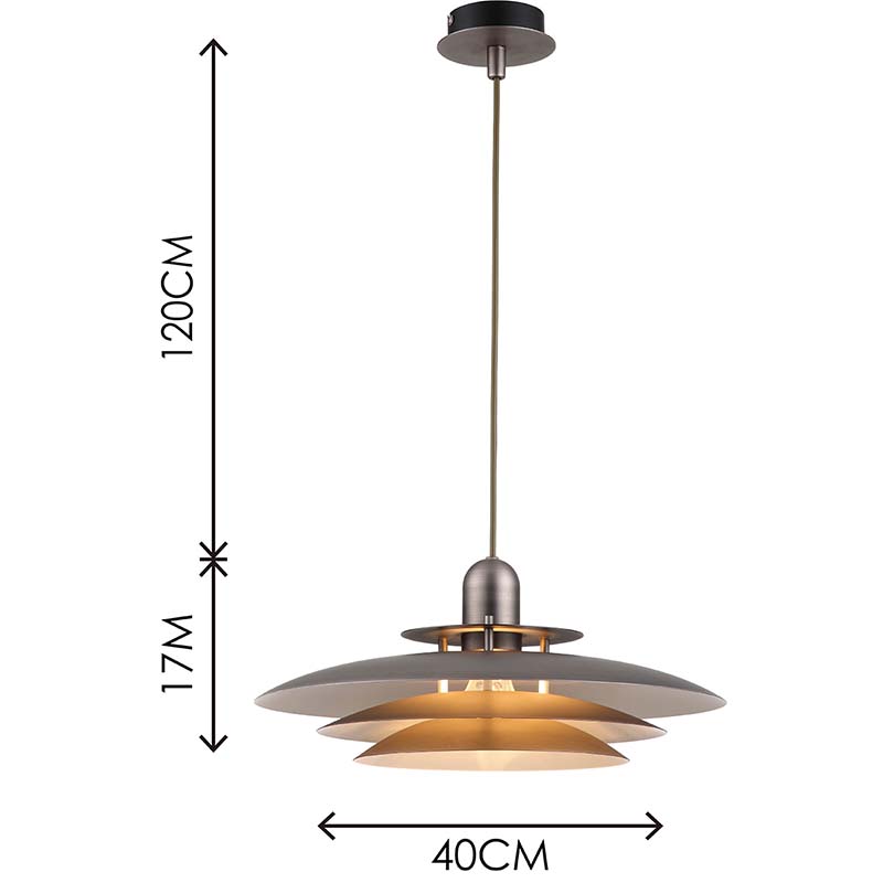 Nordic Round Light Attractive Chandelier Louvre Pendent Light Height Adjustable Tin E27