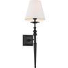 Classic Authentic Design of Wall Sconces Light Matt Black 46cm E14