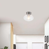 Simple Mushroom Round Style Barthroom Ceiling Light IP44 Clear Glass E27