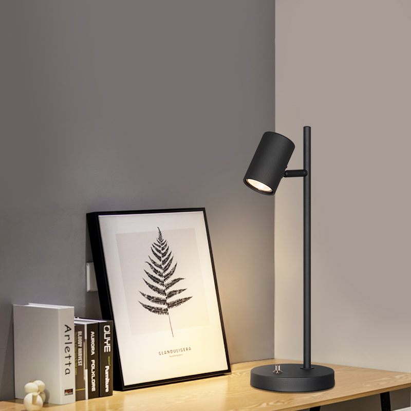 Noor Morden Style Desk Lamp Table Spot Light Decor with 360degree Gimbal Joint GU10 Dimmable