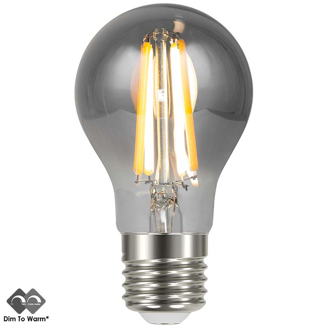 Adjustable Lighting with the 230V E27 A60 LED 6.5W Dim-to-Warm Smoke Bulb