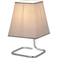 Simple Plain Table Lamp with Handmade Beige Grey Bracing Wire Shade E14