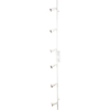 Modern 2 Straight Bars Swingable Ceiling Spotlight Light Satin 6-Lights White GU10