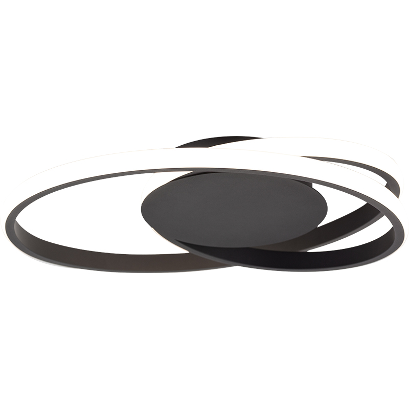 Attractive Design of LED Stripe Round Ceiling Light 40CM Sandy Black Dim