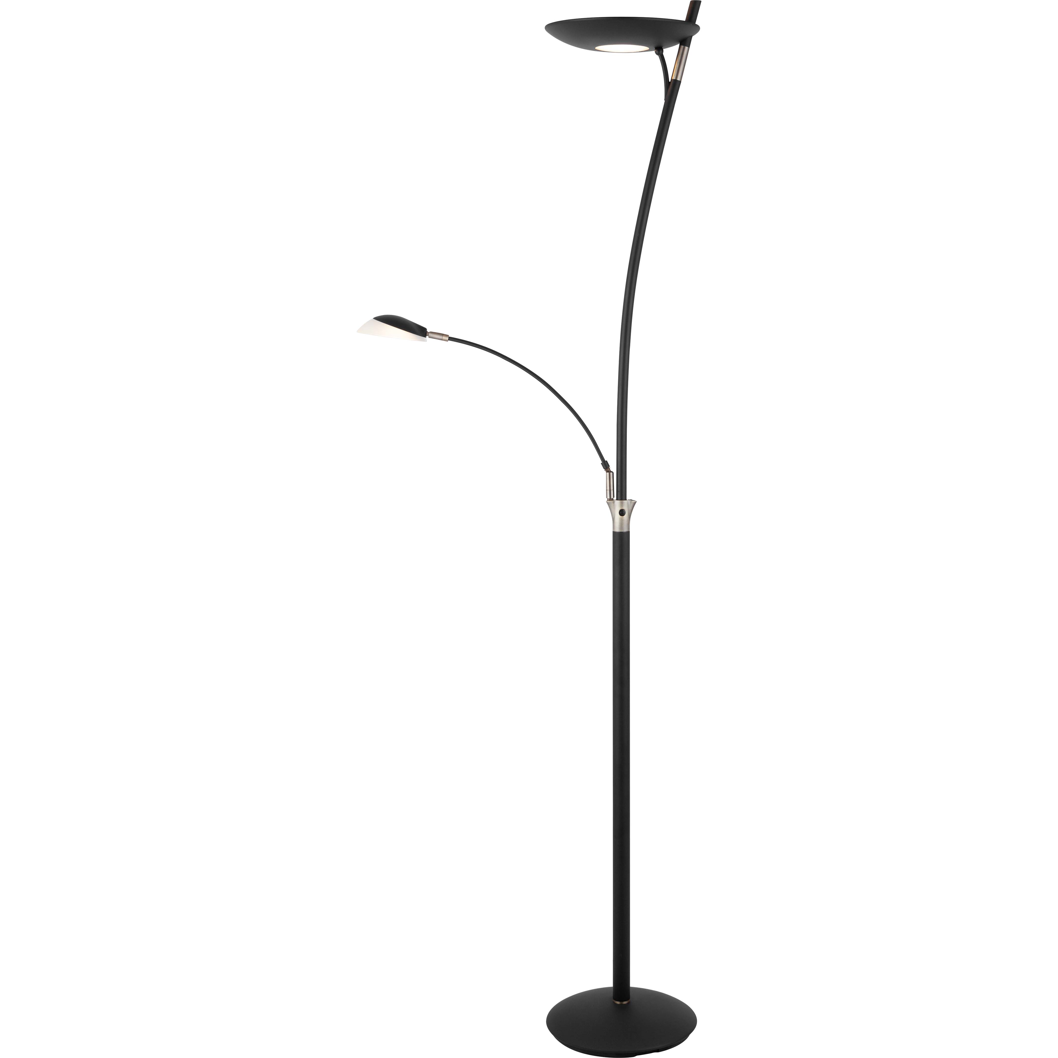 Elegant Design Standing Light Creative Floor Light Sand Black with Twin Stepless Dim