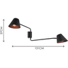 Elegant Nordic Authenic Design Wall Light Creative Twin Wall Lamps 2lys E27 Dim