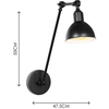 Mordern Industrial Design,with Twist Lockers on Arm Wall Lamp Creative Wall Light E27