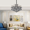 Classic Smoke Crystal Chandelier Design Noble Pendant Light 15lys Dia93cm E14