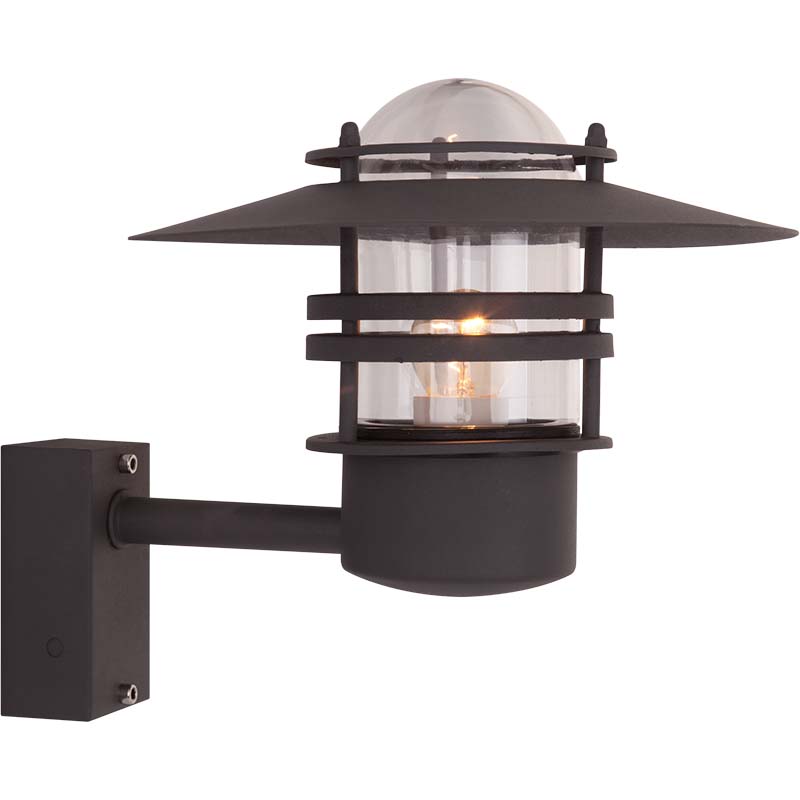 Experience Scandinavian Elegance with The Graphite S E27 IP54 Outdoor Wall Sconce