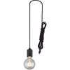 Simple Pendant Adjustable Window Pendant Light Matt Black Shade E27