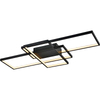 Modern Simple LED Light Stripe 3-Rectangular Ceiling Lamp Sand Black L100cm DIM