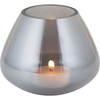 Enhance Decor with the Elegant Kelly Full Smoke Glass Candle Holder/Vase