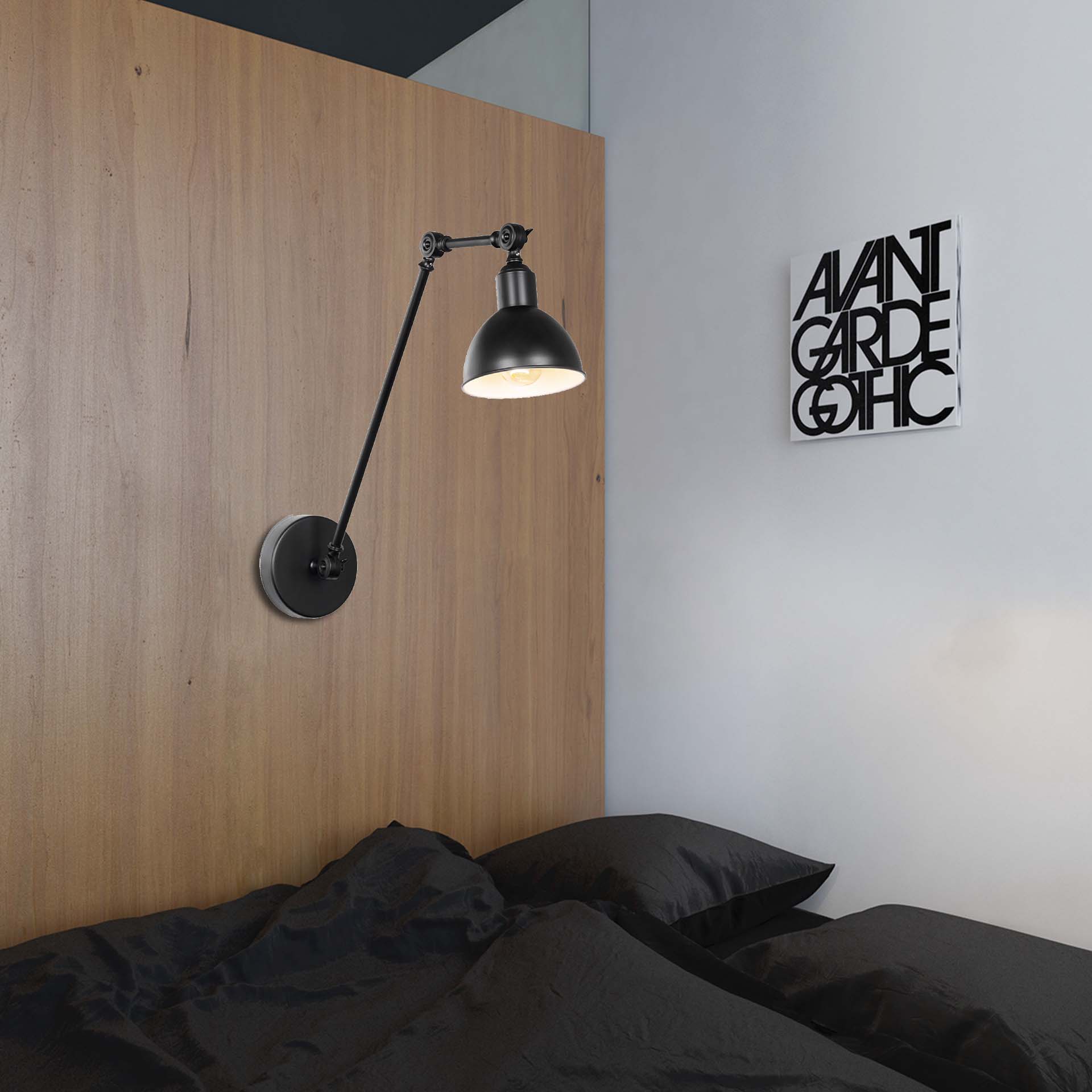 Mordern Industrial Design,with Twist Lockers on Arm Wall Lamp Creative Wall Light E27