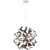 Elegant Aluminium Hydrangea Design Chandelier Adjustable Pendent Lamp Tin Leaves G9