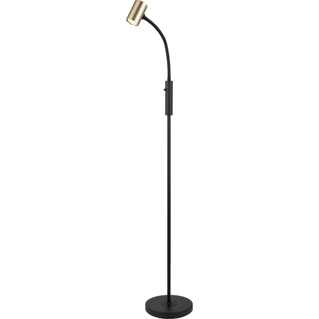 Modern Simple Style Standing Light Decor Floor Spot Light Matt Brass Mix GU10 Dim