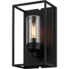 Vemork Frame Box Outdoor Wall Sconce with Minimalist Design and IP44 Rated E27 Socket