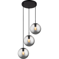 Simple Attractive Design Design Glass Ball Pendent Light 3lys Smoke Glass E27