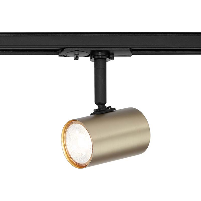  Lighting with the Sleek and Modern 3-Wire Track Surface Spot Light Set in Matt Brass