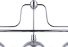 Nordic Metal Pendant Light Three Haeds Nickle Chrome E14