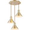 Simple Modern Vintage Hanging Base Retro Round Pendent Light 3lys E27