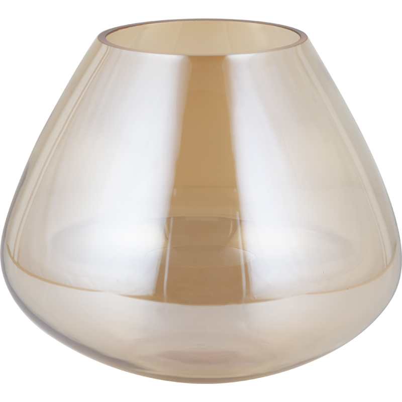 Elegance Decor with the Kelly Elegant Decorative Amber Glass Candle Holder/Vase