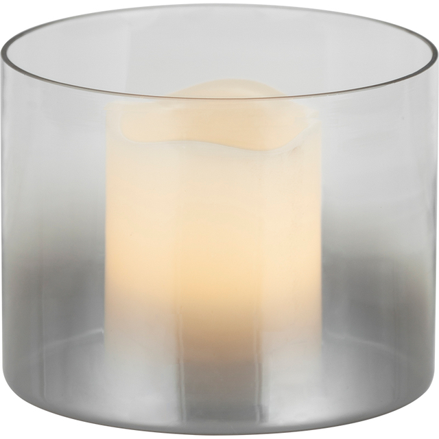 Beautifully Designed Glass Candle Holder or Vase with Elegant Decoration 15cm in Diameter and 12cm in Height