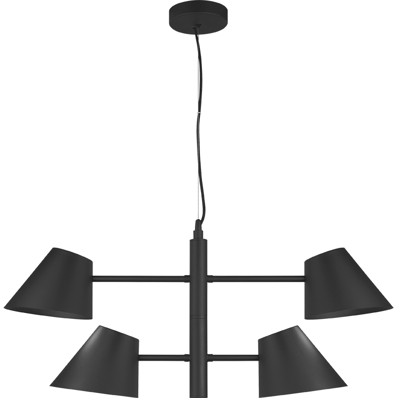 Nordic Modern Simple Light with Twin Swing Arms Adjustable Ceiling Pendent Light 4lys E27