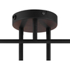 Modern Industrial Adjustable Ceiling Light 6lys Sandy black E27