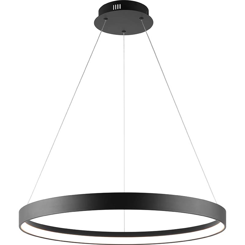 Modern LED Taklampe Sandy Black Pendent Lamp Dia.61.5cm DIM with RF Remote