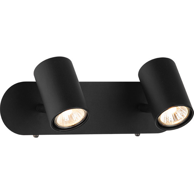 Nordic Modern Style Light Twin Wall Spot Light Home Decorative Light Sandy Black GU10 Dim