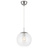 Simple Light Hanging Adjustable Clear Grass Ball Pendant Light Satin Dia25cm E27