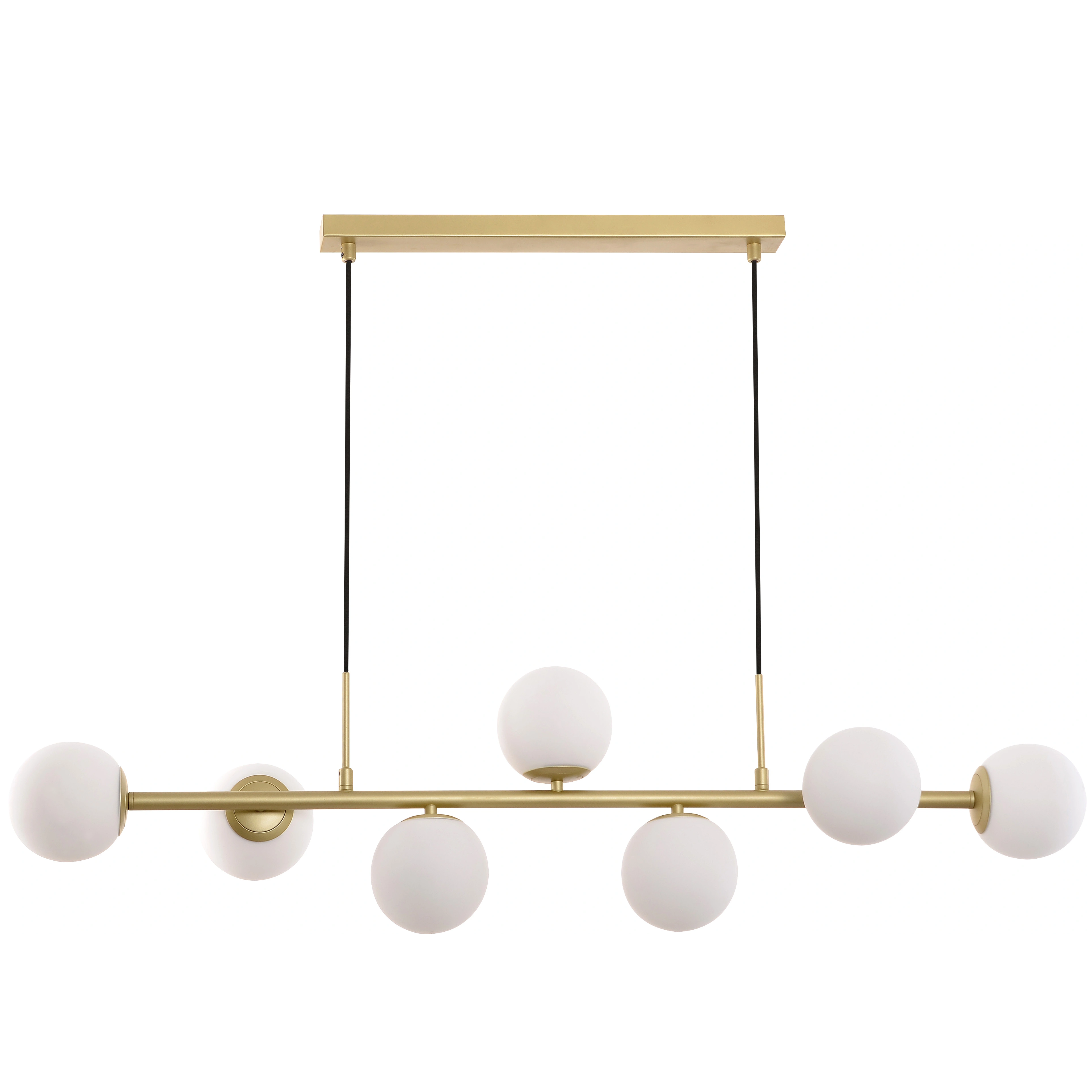 Experience Timeless Elegance with the Nordic Authentic Design Chandelier in Painted Brass and Opal Glass