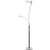 Elegant Design with Twin Stepless Dimmer on Pole Standing Light Creative Floor Light Chrome Dim