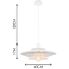 Nordic Round Light Attractive Chandelier Louvre Pendent Light Height Adjustable All Matt White E27