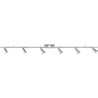 Modern 2 Straight Bars Swingable Ceiling Spotlight Light Satin 6-Lights GU10