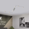 Modern 3-Straight Bars Swingable Ceiling Spotlight Light Industrial Satin GU10