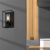 Vemork Frame Box Outdoor Wall Sconce with Minimalist Design and IP44 Rated E27 Socket