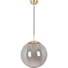 Simple Light Hanging Adjustable Light Smoke Grass Ball Pendant Light Dia35cm Matt Brass E27