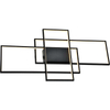 Modern Simple LED Light Stripe 3-Rectangular Ceiling Lamp Sand Black L100cm DIM