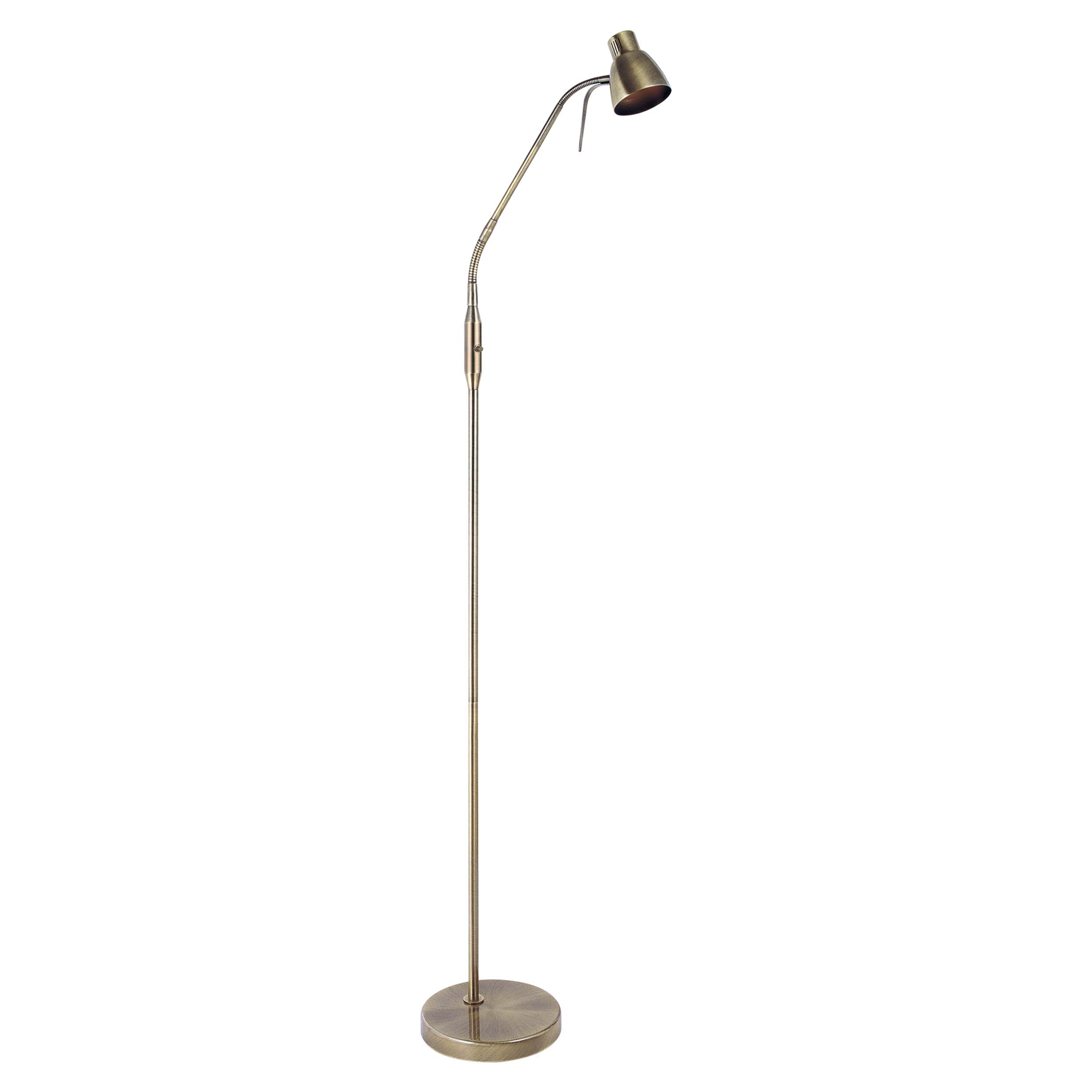 Modern Simple Style Standing Light Adusting Floor Spot Light Antique Brass GU10 Dim