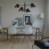 Nordic Modern Simple Light with Twin Swing Arms Adjustable Ceiling Pendent Light 4lys E27