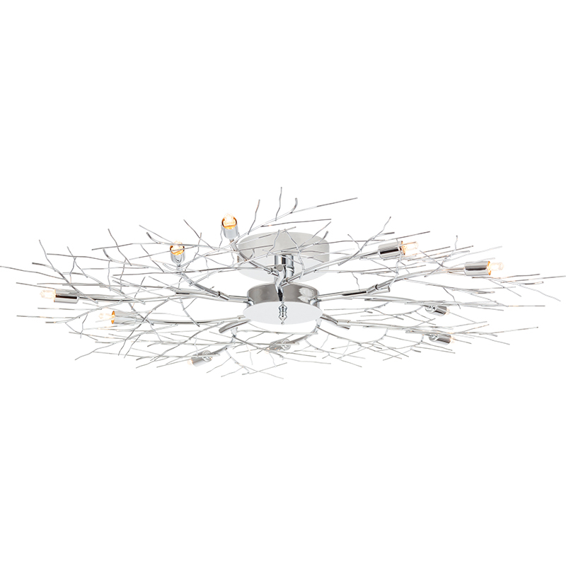 Mordern Design of Mangnolia Branch Ceiling Lamp 10lys Chrome G9