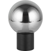 Nordic Authentic Design Smoke Glass Desk Light with Modern Ball Shape and E27 Socket