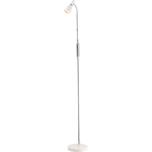 EMIL Simple Style Standing Light Decorative Floor Spot Light with Flexiable Arm Shinny White GU10 Dim