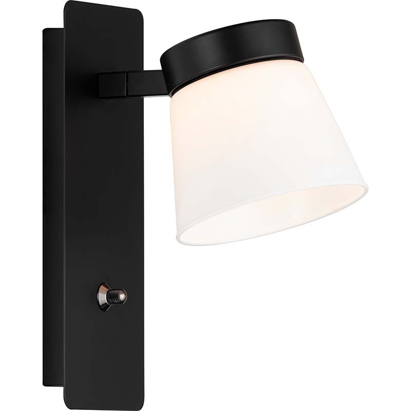 Modern Wall Light Home Decorative Light with Opal Glass Shade G9 Dim