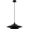 Nordic Round Light Attractive Chandelier Louvre Pendent Light Height Adjustable Matt Black E27