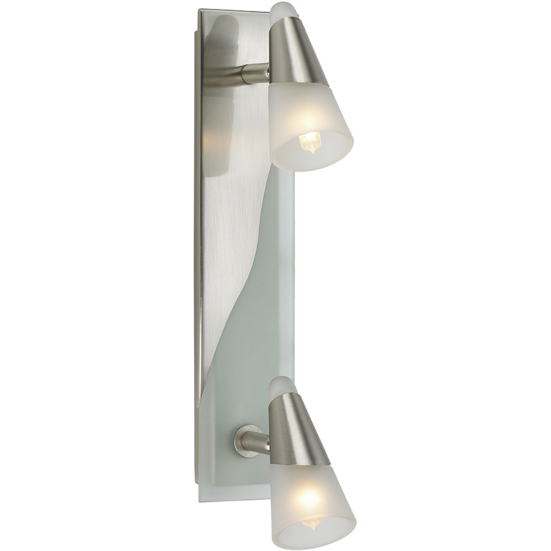 Frosted Glass Twin Wall Spot Light with Simple and Attractive Design and G9 Dimming Option